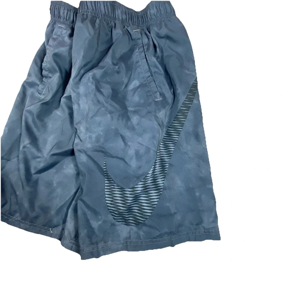NIKE Swim Shorts XL Big Swoosh Mesh Lined Nylon Pockets Athletic Beach Fish Surf